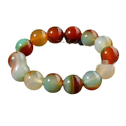Peacock Onyx Bracelet With Crystal Gems For Women