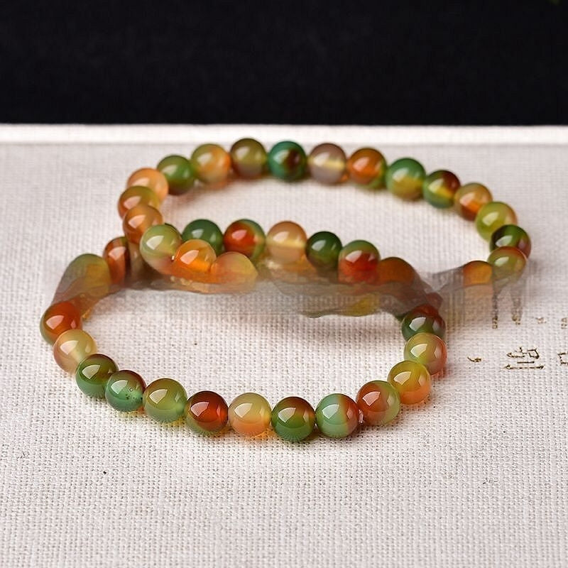 Peacock Onyx Bracelet With Crystal Gems For Women